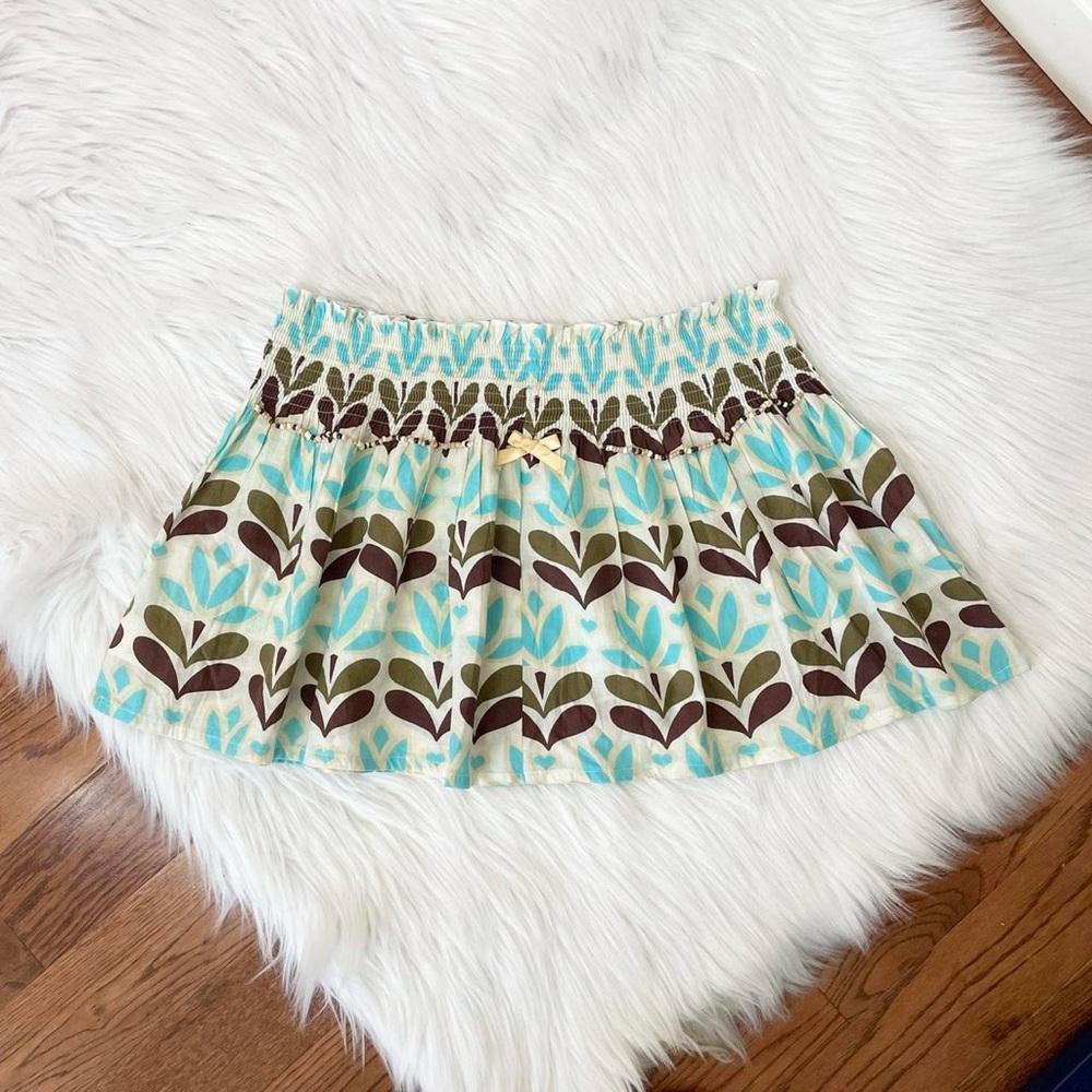 2010s boho beaded mini skirt by Next 🩵